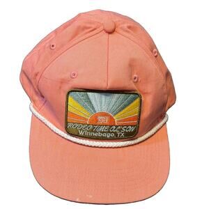 Dale Brisby Rodeo Time Ol’Son Snap Back Rope Trucker Hat Sunburst Winnebago